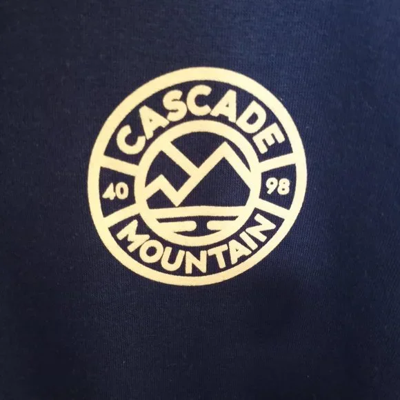 Women's Quarter Zip Sweatshirt Navy with Logo Size Small NEW - Picture 2 of 7